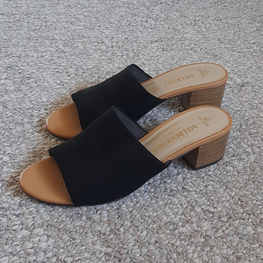 Melrose Ave 100% Vegan 2" Block Heel Sandals.